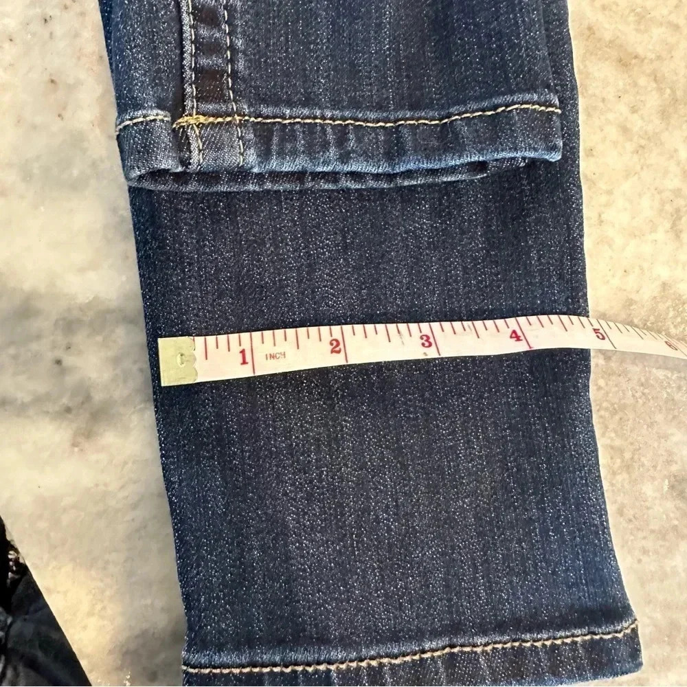 Seven7 High Rise Tummyless Skinny Dark Wash Denim Jeans Size 8 - Picture 11 of 12